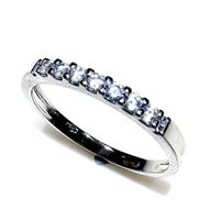 Anello Donna in Oro bianco Cubic Zirconia RIVIER ZIRC PI O/Z 2.00 B